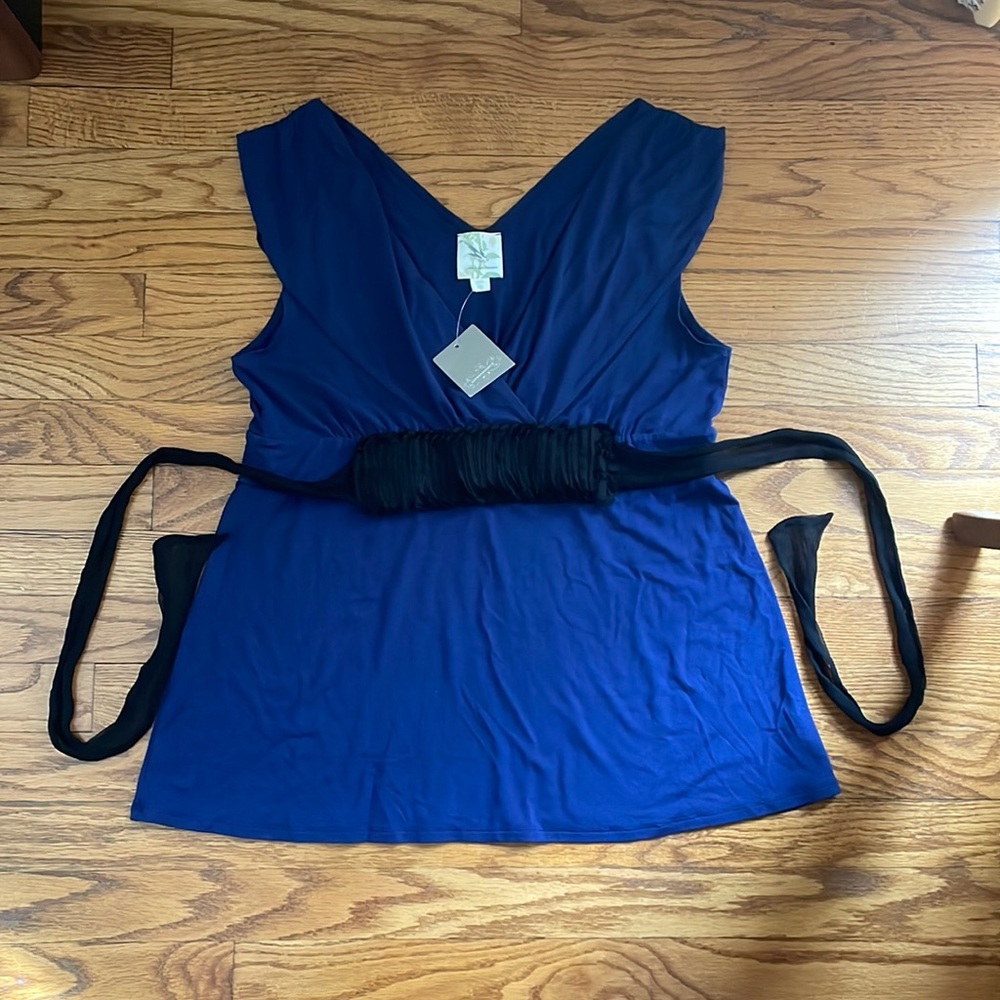 Blue Sleeveless Top